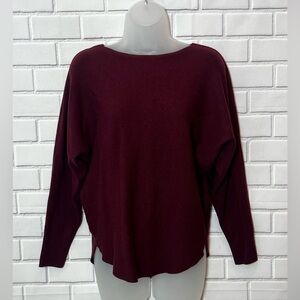 VILA MILANO women raglan burgundy sweater/size L